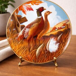 Larry Toschik limited edition-Pheasant wildlife collector Plates- set of 5